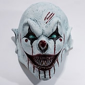 preiswerte Masken-Killerclown Böser Clown Maske Haloween Figuren Erwachsene Herren Damen Grusel Gruseliges Kostüm Halloween Halloween Karneval Einfaches Karnevalskostüm
