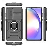 رخيصةأون جراب سامسونج-هاتف غطاء من أجل سامسونج جالاكسي S24 Ultra Plus S23 Ultra Plus A55 A35 A25 A15 5G A54 A34 A14 A13 اس 25 الترا غطاء خلفي حامل الخاتم ضد الصدمات مكتب  /  الأعمال TPU الكمبيوتر الشخصي معدن