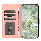 お買い得  iPhone用ケース-電話 ケース 用途 iPhone 16 iPhone15 iPhone 14 13 12 11 Pro Max Plus Mini SE ウォレットカードケース リストストラップ付き キックスタンド 暖かい 花 TPU PUレザー