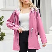 baratos Fleece &amp; Casacos 3 em 1-Mulheres Jaqueta Softshell Jaqueta de Trilha Ao ar livre A Prova de Vento Impermeável Jaqueta leve Jaqueta corta-vento Viajar Preto Amarelo Rosa claro Vermelho Azul Marinho