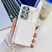 halpa Samsung-kotelot-puhelin Etui Käyttötarkoitus S24 Ultra S24 Plus S24 S24 FE S23 Ultra A55 A35 A25 A15 5G A54 S25 Ultra Takakuori Magneetti Tukee langatonta latausta rannehihnalla Retro Pinnoitus