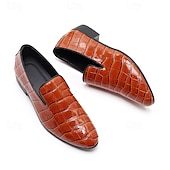 voordelige Semi-formeel-Heren loafers van imitatieleer met krokodillenmotief – stijlvolle instappers voor formele gelegenheden en zakelijke kleding
