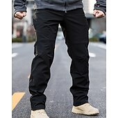 preiswerte Unterteile-Herren Kampfhosen Cargohosen Wanderhose Wanderhosen Militär Außen Regular Fit warm Fleece-Futter Wasserdicht Atmungsaktiv Hosen / Regenhose Schwarz Grau Jagd Klettern Camping / Wandern