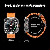 ieftine Ceasuri Smart-ceas inteligent 1,45 inch smartwatch fitness ceas alergare bluetooth pedometru memento de apel tracker activitate compatibil cu Android ios femei bărbați standby lung apeluri mâini libere rezistent la apă