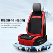 abordables Housses de siège de voiture-housse de siège de voiture chauffante coussin de siège chauffant rapide d&#039;hiver coussin chauffant lavable