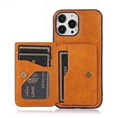economico Cover per iPhone-telefono Custodia Per iPhone 16 Pro Max Plus iPhone 15 Pro Max Plus iPhone 14 13 12 11 Pro Max Plus Mini SE Per retro Con supporto A calamita Slot per schede Retrò TPU pelle sintetica