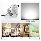 Χαμηλού Κόστους LED Χωνευτά Φωτιστικά-1pc 7w 7λεπτά εύκολη εγκατάσταση χωνευτά led φώτα οροφής οδήγησε downlights ζεστό λευκό κρύο λευκό 85-265v σπίτι / γραφείο