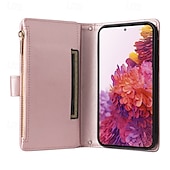 levne Pouzdra pro Samsung-telefon Carcasă Pro S24 S23 S22 S21 Ultra Plus S24 FE S21 FE A55 A35 A25 A15 5G A54 A34 A14 A73 A53 A33 A23 A13 S25 Ultra Zadní kryt se stojánkem Zip s Lanyardem Retro TPU PU kůže