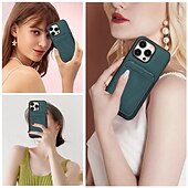 baratos Capas para iPhone-telefone Capinha Para iPhone 16 Pro Max Plus iPhone 15 Pro Max Plus iPhone 14 13 12 11 Pro Max Plus Mini SE Capa traseira Com Suporte Magnética com cordão Retro TPU Couro PU