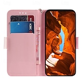 Χαμηλού Κόστους iPhone Θήκες-τηλέφωνο tok Για iPhone 16 Pro Max Plus iPhone 15 Pro Max Plus iPhone 14 13 12 11 Pro Max Plus Mini SE Θήκη κάρτας πορτοφολιού με βάση στήριξης Μαγνητική με λουράκι καρπού Γάτα Αρκούδα Ρετρό PU δέρμα