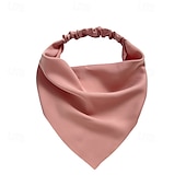 billige Tilbehør til hårstyling-6 stk boho skjerf pannebånd for kvinner floral hår bandanas for kvinner hår elastisk chiffon hode tørkle pannebånd sklisikker hår skjerf bandana