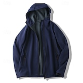preiswerte Fleece &amp; 3 in 1 Jacken-Herren Fleecejacke für Wanderer Winter Draussen warm Fleece-Futter Wasserdicht Windundurchlässig Vliesjacken Voller Reißverschluss Klettern Camping / Wandern / Höhlenforschung Reisen Schwarz