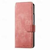 お買い得  サムスン用ケース-電話 ケース 用途 Zフォールド6 Z Fold 5 Z Fold 4 Z Fold 3 バックカバー スタンド付き 磁石バックル カード挿入口 レトロ風 PUレザー