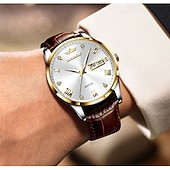 ieftine Ceasuri Quartz-Ceas de mână pentru bărbați Brand Trend Fashion Sports cu calendar dublu nocturn luminos automat complet ceas din oțel