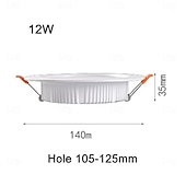 economico Luci da palcoscenico-faretto da incasso a led 220v 7w 9w 12w 18w bianco caldo bianco per soffitto commerciale palcoscenico 1 pz