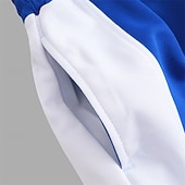 preiswerte Gerade Bein-Herren Jogginghose Trainingshose Jogginghose Jogger Hose Hosen Patchwork Kordelzug Elastische Taille Farbblock Komfort Atmungsaktiv Casual Täglich Festtage Sport Modisch Schwarz Weiß
