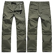 voordelige Bodems-Voor heren Combatbroek Cargohosen Wendbare Hosen Militair Buiten Normale pasvorm waterdicht Ademend Sneldrogend Broeken / Regenbroek / Overbroek Elastische taille Leger Groen donkergrijs Jagen