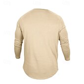 Homme T-shirt Chemise à Manches Longues manche longue Col ras du cou Printemps & Automne Uni Mode Designer Basique Classique Vacances Rue Sortir Noir Blanche bleu marine T-shirt haut de gamme pour abordables t-shirts de base-Homme T-shirt Chemise à Manches Longues manche longue Col ras du cou Printemps & Automne Uni Mode Designer Basique Classique Vacances Rue Sortir Noir Blanche bleu marine T-shirt haut de gamme pour