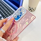 halpa Samsung-kotelot-puhelin Etui Käyttötarkoitus S24 Ultra S24 Plus S24 S24 FE S23 Ultra A55 A35 A25 A15 5G A54 S25 Ultra Takakuori Magneetti Tukee langatonta latausta rannehihnalla Retro Pinnoitus
