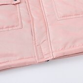 παιδικό πουπουλένιο μπουφάν για κορίτσια απλό streetwear τσέπης διακοπών βαμβακερό παλτό πανωφόρι 4-12 ετών φθινοπωρινό μαύρο ροζ σκονισμένο τριαντάφυλλο Χαμηλού Κόστους Μπουφάν κοριτσιών με πούπουλα και παρκά-παιδικό πουπουλένιο μπουφάν για κορίτσια απλό streetwear τσέπης διακοπών βαμβακερό παλτό πανωφόρι 4-12 ετών φθινοπωρινό μαύρο ροζ σκονισμένο τριαντάφυλλο