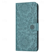 cheap Samsung Cases-Phone Case For Samsung Galaxy S24 S23 S22 S21 Ultra Plus A55 A35 A25 A15 5G S20 FE S25 Ultra Wallet Case with Wrist Strap Kickstand Warm Flower Floral TPU PU Leather