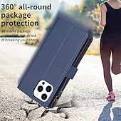 levne Pouzdra pro iPhone-telefon Carcasă Pro iPhone 16 Pro Max Plus iPhone 15 14 Pro Max Plus iPhone 14 13 12 11 Pro Max Plus iPhone 13 12 11 Pro Max Mini SE X XR XS Max 8 7 Plus Pouzdro na peněženku se stojánkem Zip s