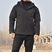 economico Fleece &amp; Giacche 3 in 1-Per uomo Giubbino da escursione Inverno All&#039;aperto Impermeabile Antivento Zip anteriore Giacca leggera Cerniera intera Campeggio / Escursionismo / Speleologia Grigio scuro Nero Verde militare Cachi