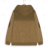 baratos moletons 3d masculinos-Homens Lobo Tosão Moletom Moletons Moletom Manga Longa Moletom com capuz Com Capuz Moda Impressão 3D Feriado Streetwear Preto Vermelho Zíper Bolsos Outono Inverno Designer