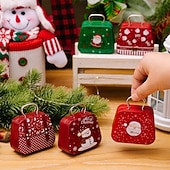 Χαμηλού Κόστους Συλλεκτικές Φιγούρες-χριστουγεννιάτικα είδη διακόσμησης, τσίγκινη τσάντα μπομπονιέρα, παιδικό δώρο, μίνι τσίγκινο τσαντάκι