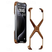 お買い得  iPhone用ケース-電話 ケース 用途 iPhone 15 Pro Max iPhone 14 Pro Max iPhone 13 Pro Max バンパーフレーム マットフロスト 耐衝撃 メタル