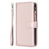 levne Pouzdra pro iPhone-telefon Carcasă Pro iPhone 16 Pro Max Plus iPhone 15 14 Pro Max Plus iPhone 14 13 12 11 Pro Max Plus iPhone 13 12 11 Pro Max Mini SE X XR XS Max 8 7 Plus Pouzdro na peněženku se stojánkem Zip s