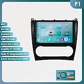 abordables Lecteurs multimédias pour voitures-autoradio lecteur multimédia pour 2004 - 2011 mercedes benz w203 w209 android 9 pouces autoradio lecteur multimédia navigation gps dsp bluetooth écran hd