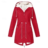 baratos Jaquetas sopradoras-Mulheres Casaco de inverno Jaqueta de lã para caminhada Inverno Ao ar livre Prova-de-Água Quente Macio Confortável Jaquetas em Velocino Zip Completo Campismo / Escursão / Espeleologismo Viajar