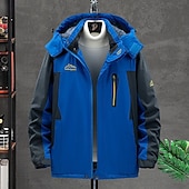 halpa Fleece ja 3 in 1 takit-Miesten Fleecetakki Talvi ulko- Vedenkestävä Pehmeä Mukava Lämmin Fleecetakit Kokovetoketju Telttailu / Retkely / Luolailu Matkailu Talviurheilu Musta Armeijan vihreä Punainen Sininen