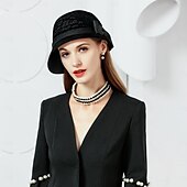 economico Cappelli per feste-berretto Fibra Cappello a bombetta / cloche Cappelli da pescatore Cappello da sole Matrimonio Informale Elegante Matrimonio Con Di pizzo Copricapo Copricapo
