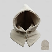 cheap Home Hats-Unisex Fleece Warm Cap For Winter, Windproof Hat, Outdoor Neck Warmer Thickened Head Cover