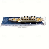 cheap Building Toys-Titanic Mini Building Blocks - DIY Assembled Boat Model with Difficult Building Blocks, Cruise Ornaments, Educational Handmade Model Toy for Easter, Christmas, Halloween Gift