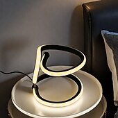 baratos Candeeiros de mesa-1pc nórdico simples espiral lâmpada de mesa, quarto cabeceira proteção para os olhos, regulável usb alimentado led lâmpada decorativa para casa sala de estar quarto