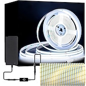 economico Strisce luminose a spina-zdm nuova dimmerazione continua 16,4 piedi 5 m striscia luminosa a led cob cri 80 60w corda luminosa a led luce flessibile adatta per illuminazione di fascia alta dc12v dc24v
