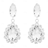 abordables Boucles d&#039;oreilles-Femme Boucles d&#039;oreille Clou Poire Goutte Précieux Elégant mode Imitation de diamant Des boucles d&#039;oreilles Bijoux Argent / Rose foncé Pour Mariage Soirée du quotidien 1 paire