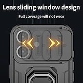 cheap iPhone Cases-Phone Case For iPhone 16 Pro Max iPhone 15 Pro Max iPhone 14 Pro Max iPhone 13 Pro Max Back Cover Ring Holder Shockproof TPU PC Metal
