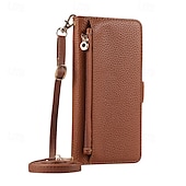 baratos Capa Samsung-telefone Capinha Para S24 S23 S22 S21 Ultra Plus S21 FE A55 5G A54 A34 A14 A72 A52 A42 A32 A22 A12 A02 S20 Plus S20 Ultra S20 A53 A33 A23 A13 A21s Capa traseira Com Suporte Zíper com cordão Retro TPU