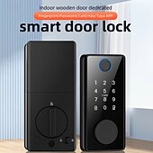 economico Serrature porte-serratura con password per impronte digitali per porta in legno serratura elettronica intelligente serratura per porta completamente automatica per uso domestico