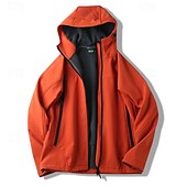 preiswerte Fleece &amp; 3 in 1 Jacken-Herren Fleecejacke für Wanderer Winter Draussen warm Fleece-Futter Wasserdicht Windundurchlässig Vliesjacken Voller Reißverschluss Klettern Camping / Wandern / Höhlenforschung Reisen Schwarz