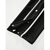 preiswerte Sweatpants-Herren Hosen abreißen Hose Hosen Jogginghose mit geradem Bein Tasche Kordelzug Elastische Taille Glatt Komfort Atmungsaktiv Outdoor Täglich Ausgehen Modisch Brautkleider schlicht Schwarz Weiß