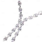 abordables Colliers-Collier Strass Femme Elégant simple Classique Mariage En forme de Y Colliers Tendance Pour Mariage Soirée