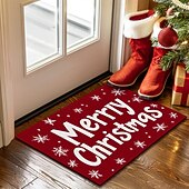 preiswerte Weihnachtsteppiche und -matten-Weihnachtsdekorationen Fußmatte Zuckerstange Pointessia Küchenmatte Bodenmatte rutschfester Flächenteppich Ölfester Teppich Indoor Outdoor Matte Schlafzimmerdeko Badezimmermatte Eingangsteppich