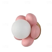 Недорогие Бра-Настенный светильник в форме розового цветка, фоновое бра из смолы для детской комнаты, прикроватной тумбочки для дивана 110 В-240 В, 5 Вт