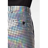 economico Outfit-Metallico Disco Anni &#039;80 Pantaloni Abiti Completi &amp; Blazer Disco Per uomo Costume di Carnevale Natale Carnevale martedì grasso Festa / Sera Parata dell&#039;Orgoglio Mese dell&#039;orgoglio Adulti Costume