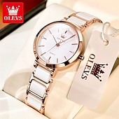 economico Orologi al quarzo-nuovo olevs olevs marchio moda tendenza cinturino in ceramica orologi da donna semplice impermeabile vita viaggio tempo libero sport diamanti orologio da polso
